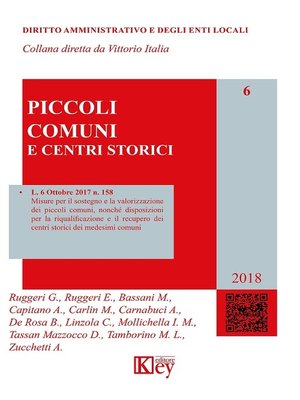 cover image of I piccoli comuni